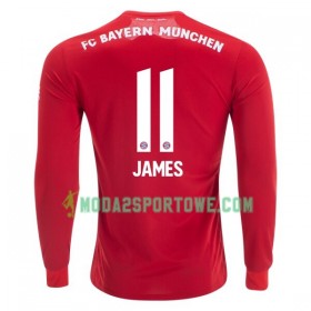 Koszulka Bayern Monachium James Rodriguez 11 Domowe Stroje Piłkarskie 2019/20 Długi Rękaw